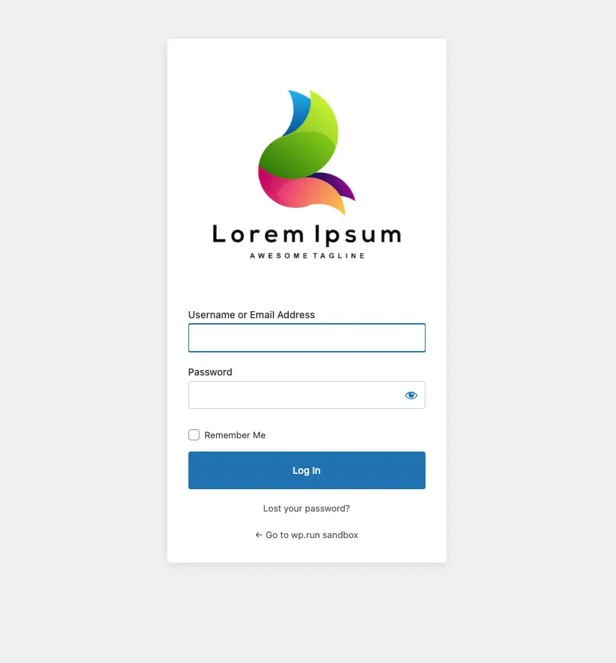 Custom Login Protector Frontend Preview