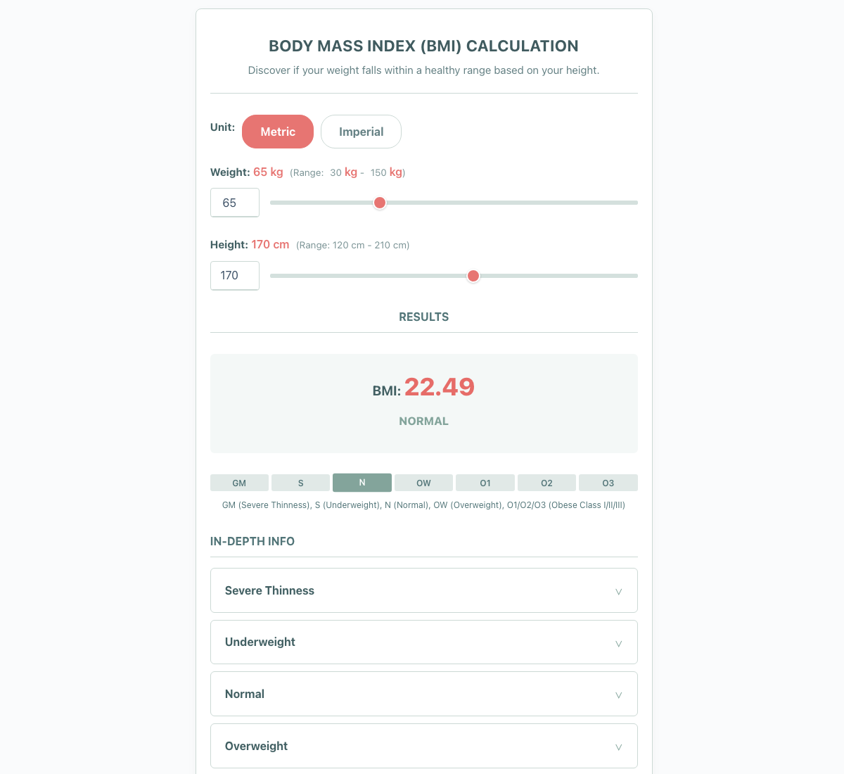 BMI Calculator