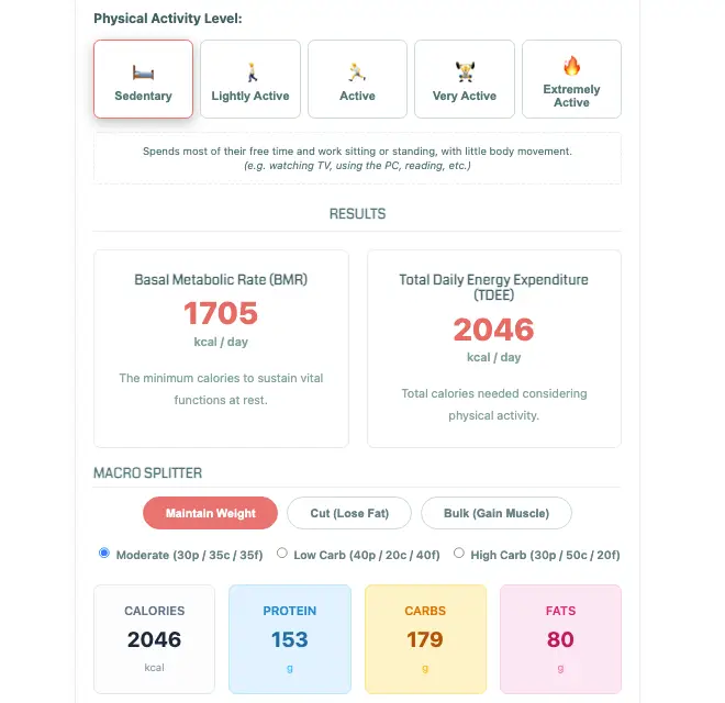 Health & Fitness Calculators Pro Preview