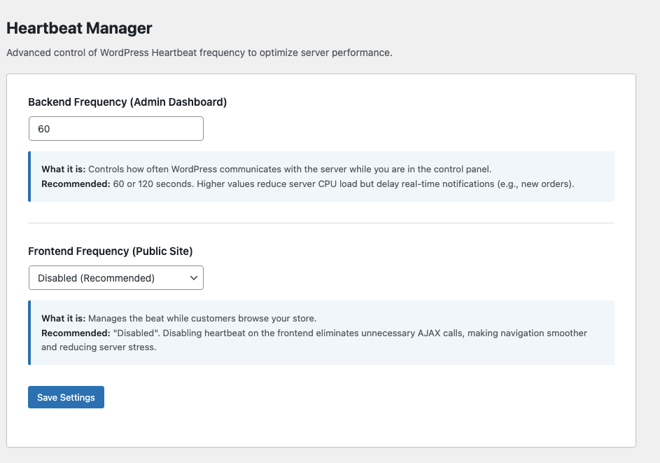 Heartbeat Manager Dashboard Preview