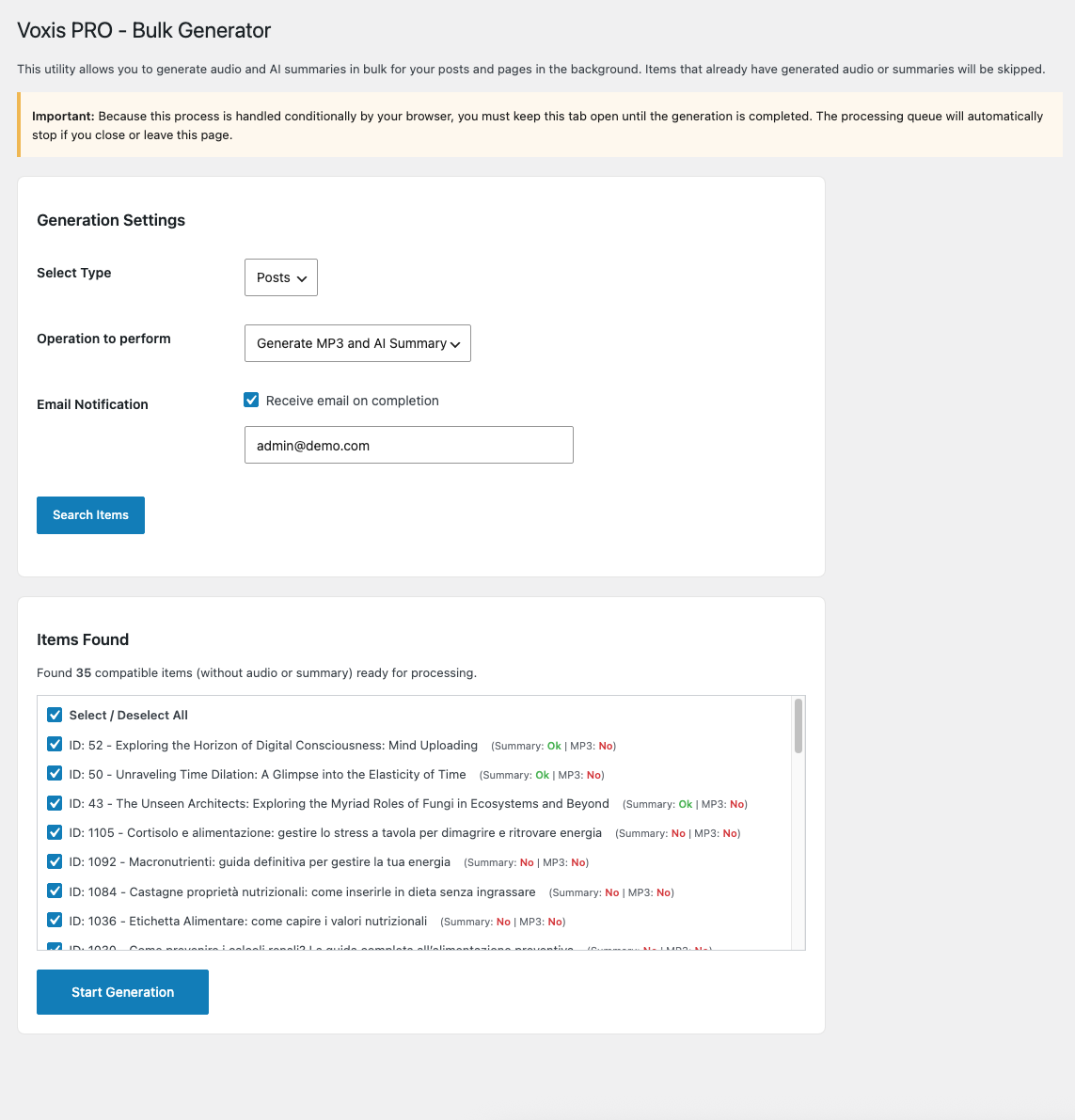 Bulk Background Generator