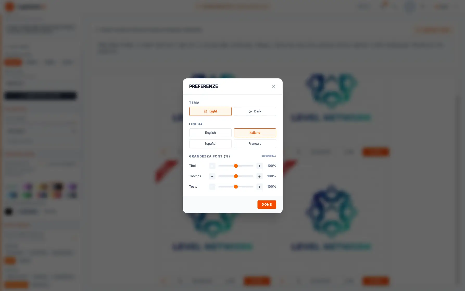 Logo Genie AI Settings